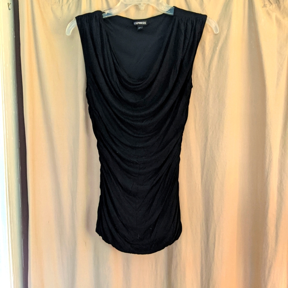 Express Sleeveless Black Blouse